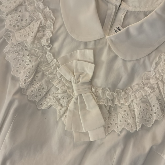 Comme De Garçon white detailed blouse - Picture 2 of 6